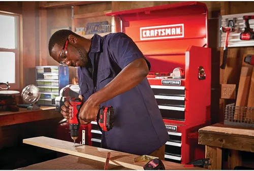 Miniatura 4 de CRAFTSMAN V20 - Kit de taladro/controlador inalámbricos (CMCD701C2)