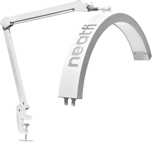 Miniatura 7 de Neatfi Lámpara de mesa LED media luna para esteticistas, técnico de uñas y cosmetóloga para arte de manicura, facial, depilación, hilo y tatuajes