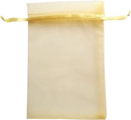 Miniatura 10 de 100 bolsas de papel de regalo de 4 x 6 pulgadas, color negro, tela de tul transparente, bolsas reutilizables con cordón para regalos de baby shower
