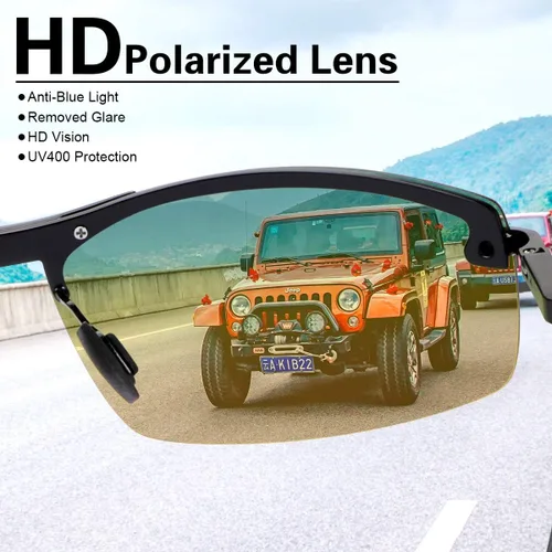 Miniatura 4 de Gafas de sol polarizadas fotocrómicas para hombre Al-Mg marco de metal gafas de conducción deportivas protección UV400 gafas antirreflejos Lente