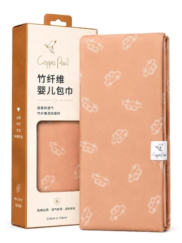 Copper Pearl Manta Grande de Punto Premium para Envolver Bebé, Manta de Recepción Cooper