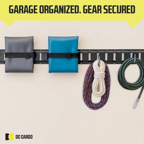 Miniatura 7 de DC Cargo Mall Correas E Track – Paquete de 4 – Correas de amarre ajustables y estándar resistentes de 12 a 22 pulgadas, compatibles con accesorios