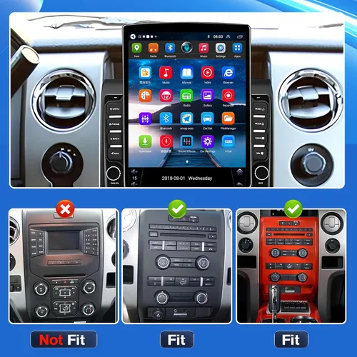 Miniatura 2 de 【4G + 64GB】 Radio estéreo de coche para Ford F150 2009-2014, Android 13 Wireless Carplay y Android Auto con pantalla táctil IPS de 9.7 pulgadas
