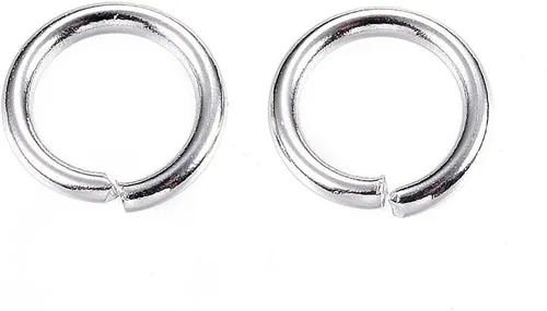 Miniatura 80 de HDSupplies 100 piezas - 4mm de argollas de acero inoxidable 304 de tono negro - Calibre 22 (espesor de 0.6mm)