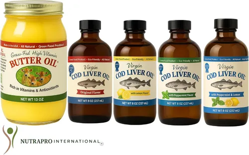 Miniatura 4 de Aceite de hígado de bacalao virgen, 8 onzas líquidas, natural, capturado en la naturaleza y sabor fresco, alto en vitamina D, Omega 3 DHA/EPA
