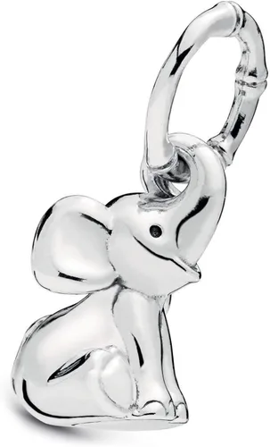 MiniJewelry Dijes de plata de ley para mujeres y niñas elefante tortuga cerdo para pulseras de zoológico koala oso erizo dinosaurio búho Plata