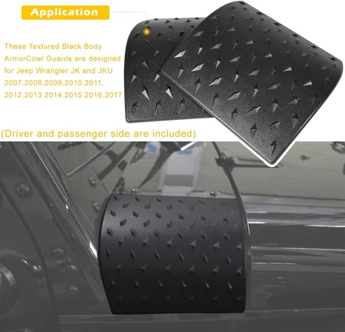 Miniatura 3 de Danti Eagle Eyes estilo Fury Grid Gladiator Vader Rejilla Frontal Grill – Carcasa frontal capucha Parachoques Guardia de pantalla mate, Negro