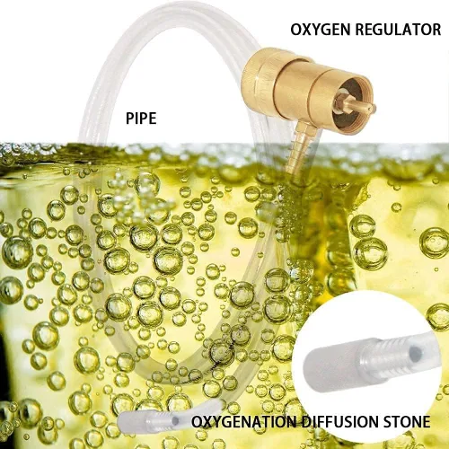 Miniatura 3 de Joywayus Sistema de inyección de oxígeno Kit de oxigenación de cerveza casera Piedra de difusión
