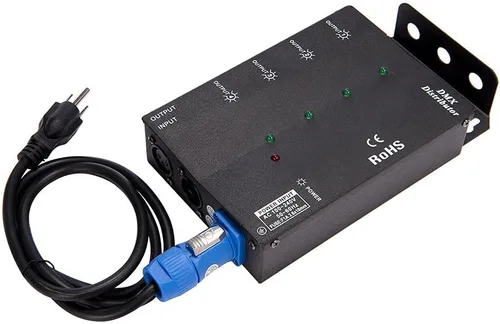 Miniatura 6 de MFL. Distribuidor de amplificador divisor DMX aislado de 4 vías con salidas de 3 pines