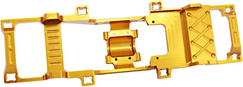 Miniatura 7 de Marco de chasis de metal completo para FMS 1/24 Power Wagon FCX24 RC Crawler Car Model Upgrade Part (dorado)