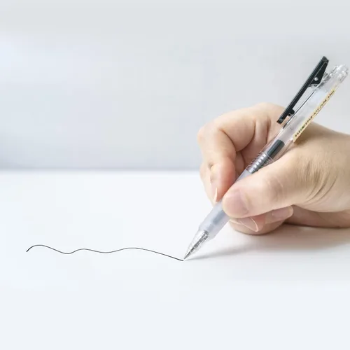 Miniatura 5 de Bolígrafos de gel retráctiles ultra finos de 0.015 in punta de bala para una escritura rápida y suave, tinta negra, paquete de 12