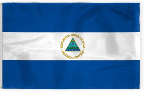 Miniatura 7 de AGAS - Bandera de automóvil de Nicaragua de alta calidad de 10.5 x 15 pulgadas, impresa de doble cara en tela de poliéster súper punto, doble