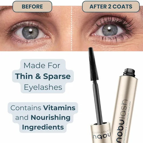 Miniatura 3 de NobuLash - Máscara para mujeres mayores, voluminizadora y alargadora, larga duración, hipoalergénica, sin grumos, sin manchas, vegano, fórmula 2