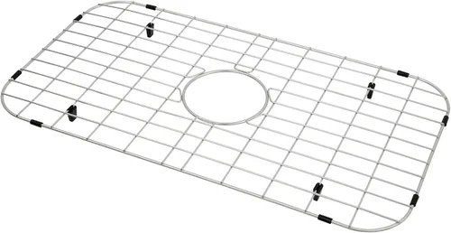 Miniatura 10 de LQS Rejilla de fregadero y rejilla inferior del fregadero, protector de fregadero para fregaderos de cocina de acero inoxidable de 19 1/16 x 13 3/4