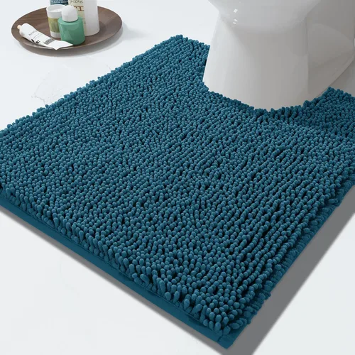 Miniatura 34 de Yimobra Alfombras lavables para baño, alfombra de baño de chenilla súper suave y absorbente para piso y alfombra, alfombra antideslizante de secado