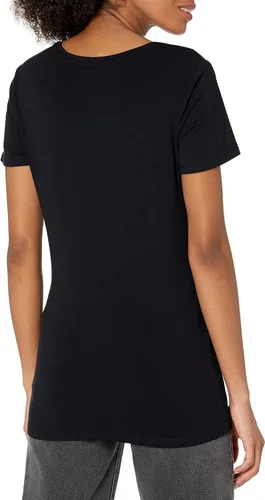 Miniatura 3 de Tienda Essentials - Camiseta de manga corta con cuello redondo y ajuste clásico para mujer, paquete múltiple
