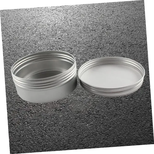 Miniatura 7 de EXCEART 2pcs caja de aluminio espécimen caja hilo viaje botellas 8.5 fl oz aluminio tarro tapa para productos de belleza