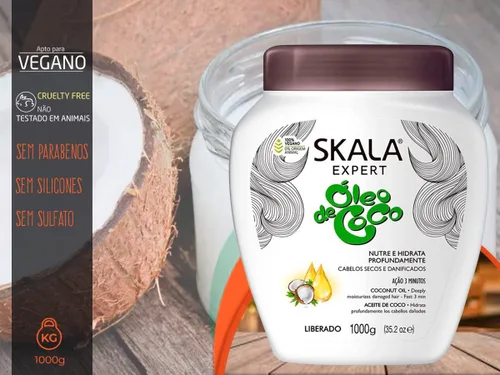 Miniatura 6 de Crema para el cabello con aceite de coco escalar 2.2 lbs
