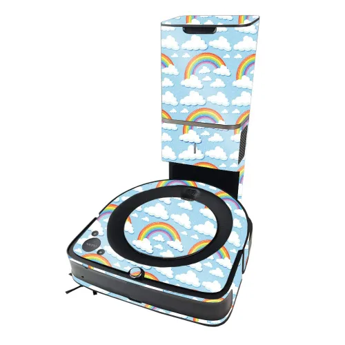 Miniatura 15 de MightySkins - Piel brillante con purpurina compatible con iRobot Roomba s9+ Vacuum - Castle Unicorns, acabado brillante con purpurina, fácil