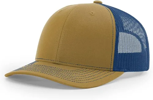 Richardson 112 Gorra tipo camionero clásica, con cierre a presión ajustable, de seis paneles, disponible en paquetes al por mayor
