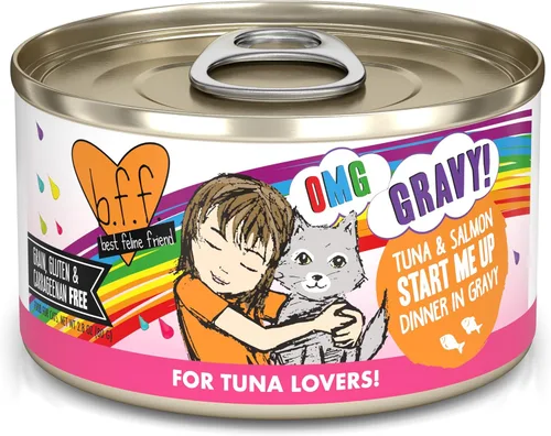 Miniatura 19 de Weruva B.F.F. OMG - Best Feline Friend Oh My Gravy!, Chicken Cloud 9 con pollo en salsa, lata de 2.8 onzas (paquete de 12)