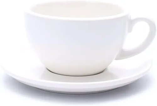 Miniatura 6 de Coffeezone Taza y Platillo de Café Espresso Doble, Cappuccino Pequeño y Café Especial, Porcelana de Hueso Nueva para Cafetería y Barista