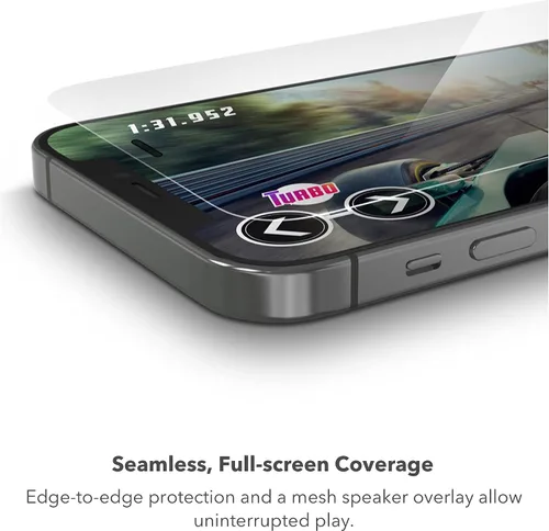 Miniatura 5 de ZAGG InvisibleShield - Glass Elite+: Gamers' Edition - Cobertura de pantalla completa con máxima sensibilidad táctil - para iPhone 12 Pro, iPhone