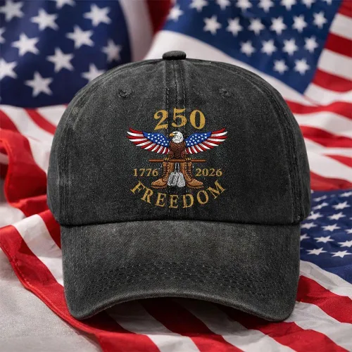 Miniatura 2 de Camiseta personalizada del 250 aniversario de Estados Unidos, camiseta patriótica veterana con juego de gorra, regalo para soldados retirados