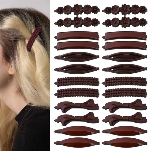 Miniatura 7 de Juego de 32 pinzas para el cabello, pasadores de pelo para mujeres y niñas, accesorios para el cabello grueso, fino y normal, pequeños, multicolor