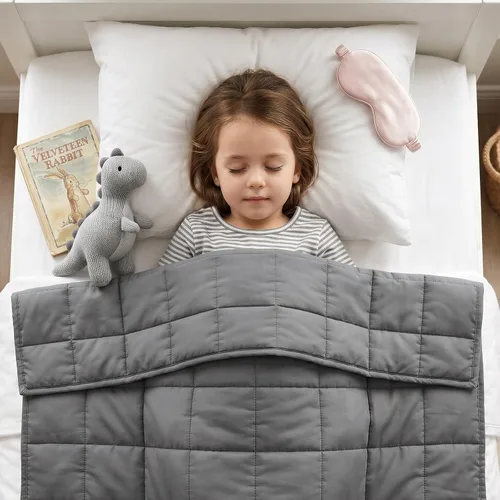 Manta de regazo con peso de tamaño individual – 5 libras, 41 x 60 pulgadas, mantas pesadas refrescantes para dormir en todas las estaciones, suave y