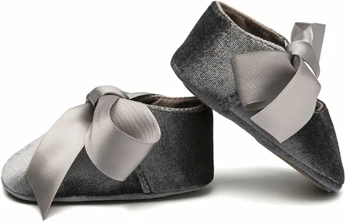 Miniatura 4 de HONEY$HOMEY Mocasines de suela suave con borla Bowknots Cuna Prewalker Niño Princesa Zapatos