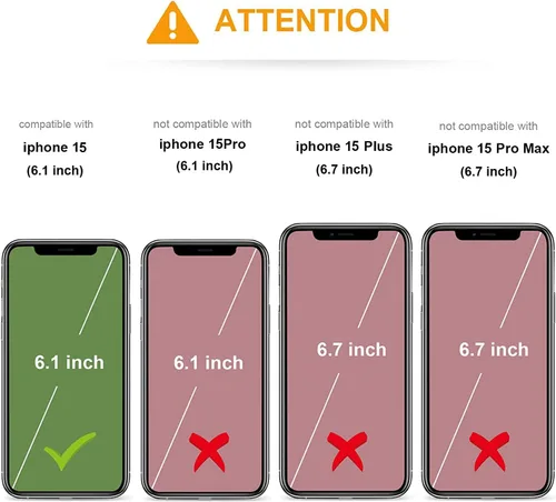 Miniatura 2 de KIHUWEY Compatible con funda tipo cartera con tapa para 15 con soporte para tarjetas de crédito, cierre magnético de cuero premium con función