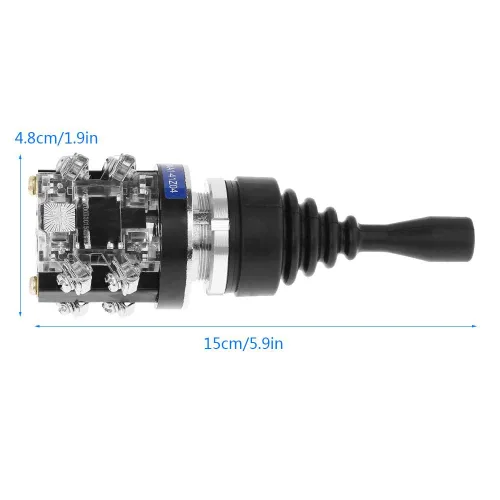 Miniatura 2 de Interruptor de palanca de mando de 4 posiciones 4NO Spring Return Momentary Joy Stick Reemplazo para HKAI-41Z04
