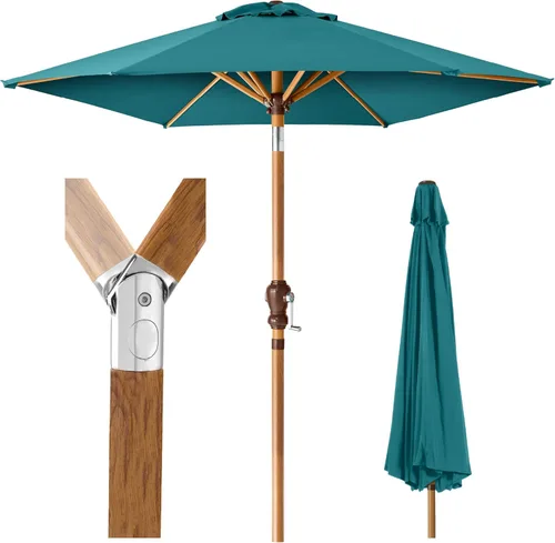 Miniatura 44 de Best Choice Products Sombrilla de patio al aire libre de 10 pies, sombrilla de mesa para exteriores, sombrilla de patio, sombrilla de mercado con 8