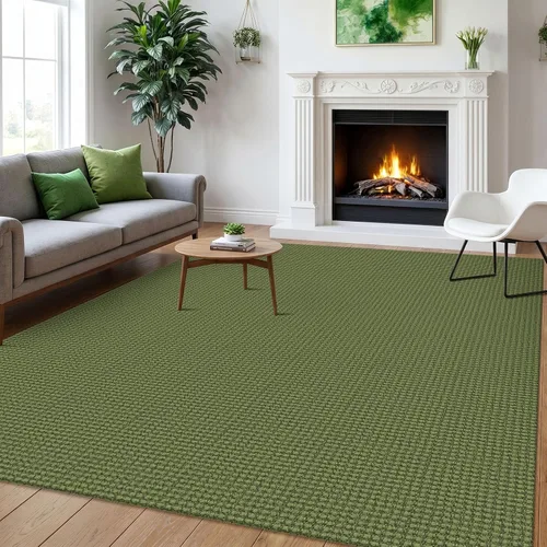 Miniatura 201 de IOHOUZE Alfombra de Área Lavable 4x6 Antideslizante con Respaldo de Goma Alfombras Tejidas para Entrada Interior Alfombras de Dormitorio Alfombra