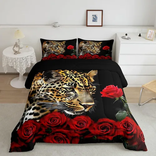 Miniatura 28 de Erosebridal Juego de ropa de cama individual para niñas, juego de edredón de juegos para niños, juego de cama de juegos para niños, color naranja