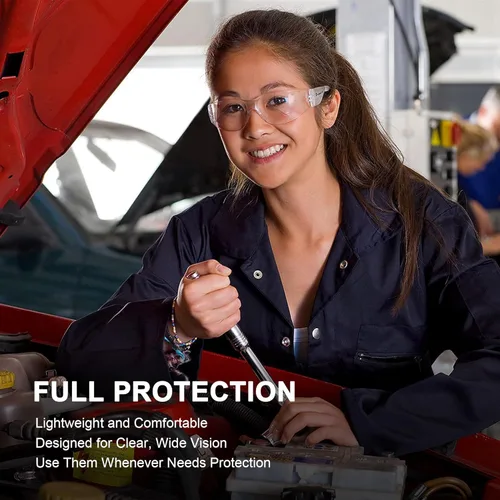Miniatura 5 de ProtectX Gafas de seguridad para hombres y mujeres, lentes de sol de seguridad con lentes antivaho resistentes a los arañazos, agarres Skywalker