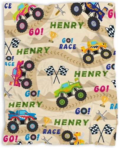 Miniatura 57 de Manta de bebé con texto en inglés «Just A Boy Who Loves Trucks» para niños y niñas, manta súper suave para envolver al recién nacido, acogedora