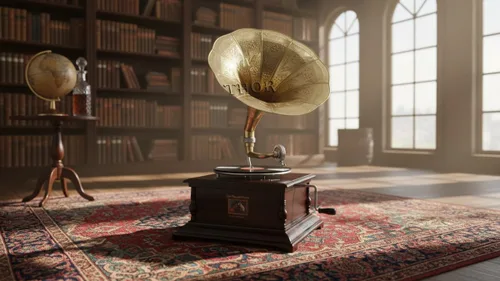 Miniatura 6 de Sistema de altavoces estéreo de madera del reproductor de discos de vinilo del tocadiscos del fonógrafo del fonógrafo del gramófono