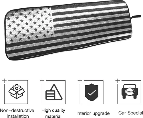 Miniatura 4 de CheroCar Parasol para parabrisas para Jeep JL, parasol para Jeep Wrangler JL JLU 2018-2025, para Jeep Gladiator JT 2020-2025, para Jeep Wrangler 4XE