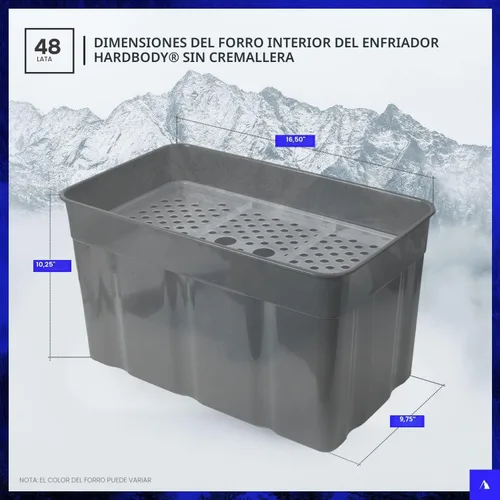 Miniatura 6 de Titan by Arctic Zone Deep Freeze Cooler - Enfriador de cuerpo duro sin cremallera, aislamiento de congelación profunda, forro de cuerpo duro