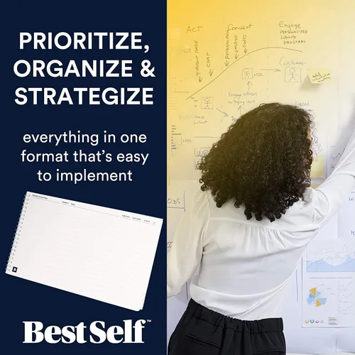 Miniatura 6 de BestSelf Co. Planificador de tareas: 1 año de hojas desmontables para una planificación semanal óptima con lista de tareas diarias y planificador