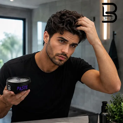Miniatura 3 de L3 Pasta de cabello de nivel 3 para hombres, pasta de peinado de larga duración con acabado mate, añade volumen, textura y definición, infusión