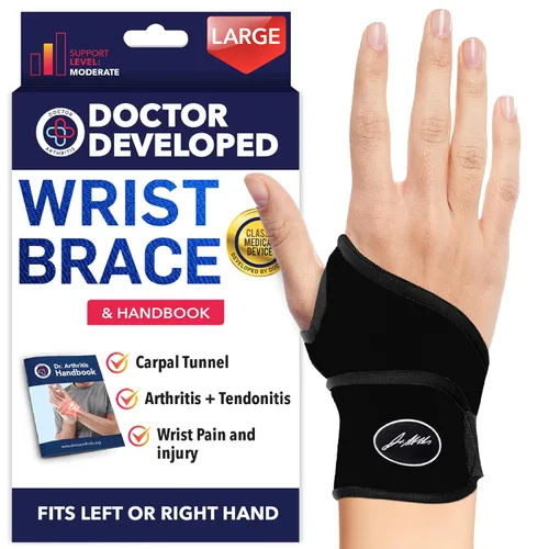 Miniatura 10 de Doctor Developed - Muñequera para artritis del túnel carpiano, tendinitis, soporte de mano, ideal para fitness, levantamiento de pesas, manual