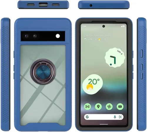 Miniatura 12 de Funda compatible con Xiaomi Poco M5s 4G, compatible con Redmi Note 10 4G / Note 10S 4G / Note 11 SE (India), funda para teléfono 3 en 1, color azul