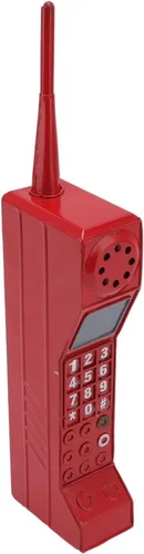 Ejoyous Accesorio de teléfono celular, adorno retro de ladrillo para teléfono celular de los años 80 y 90 a la antigua, modelo de teléfono celular