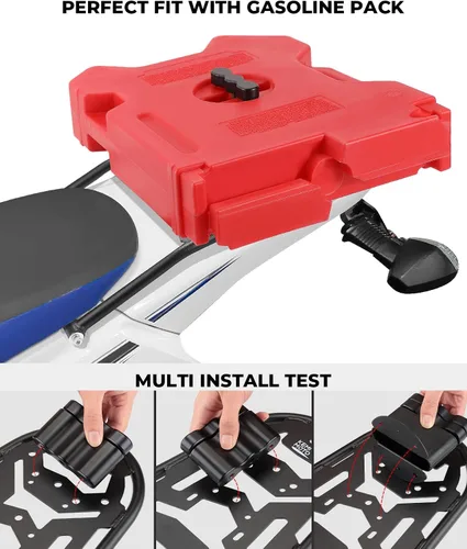 Miniatura 3 de KEMIMOTO Compatible con DRZ400S/SM y KLX400S - Estante trasero para almacenamiento de equipaje, portaequipajes trasero para enduro, portaequipajes