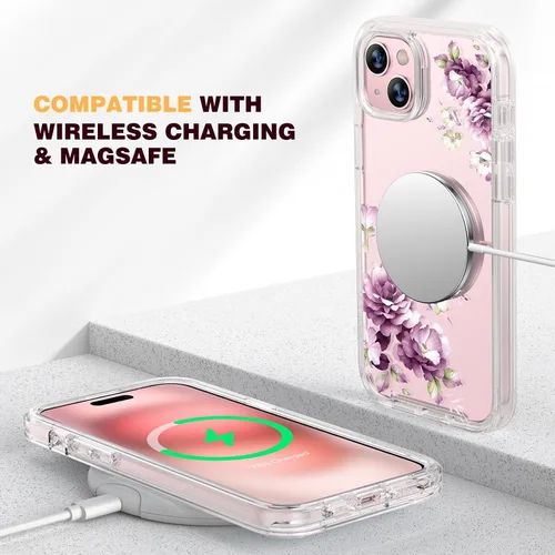Miniatura 513 de Diaclara Funda diseñada para iPhone 16, mejorada [protección completa de la cámara], carcasa resistente de cuerpo completo con protector de pantalla
