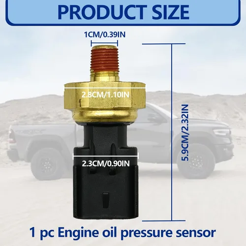 Miniatura 2 de Sensor de presión Sensor de presión de aceite del motor Sensor de interruptor emisor 5149062AA 05149062AA 5149064AA 5149062AB Compatible con Ram