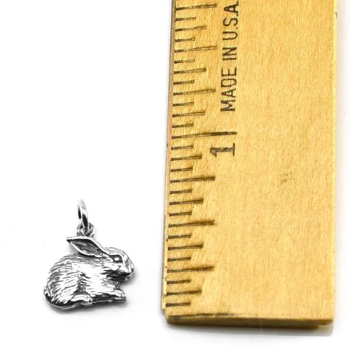 Miniatura 6 de KEVIN N ANNA Sterling Silver Small Rabbit Charm Necklace, 18